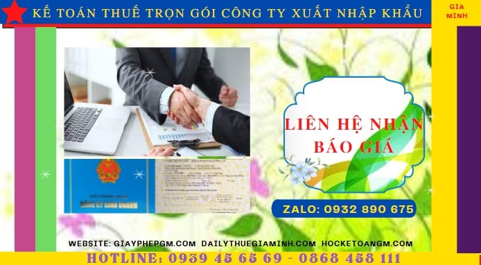 Chi phí dịch vụ kế toán công ty xuất nhập khẩu tại Lạng Sơn
