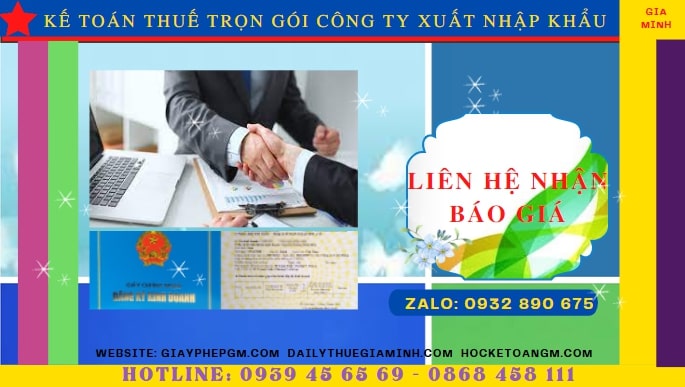KẾ TOÁN THUẾ TRỌN GÓI CÔNG TY XUẤT NHẬP KHẨU TẠI THỪA THIÊN HUẾ 5 Chi phí dịch vụ kế toán công ty xuất nhập khẩu tại Thừa Thiên Huế
