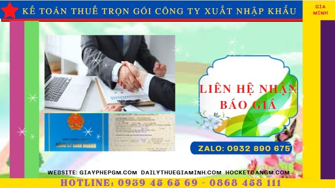 Kế toán thuế trọn gói công ty xuất nhập khẩu tại yên bái 5 Chi phí dịch vụ kế toán công ty xuất nhập khẩu tại Yên Bái