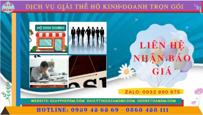 Chi phí giải thể trọn gói hộ kinh doanh Điện Biên