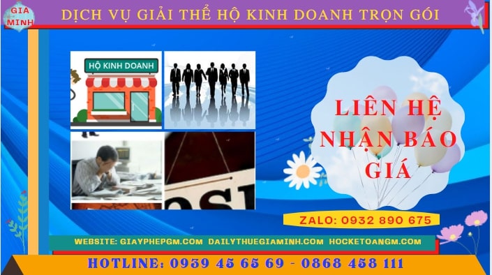 Dịch vụ giải thể hộ kinh doanh trọn gói tại kiên giang 5 Chi phí giải thể trọn gói hộ kinh doanh Kiên Giang