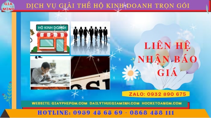 Dịch vụ giải thể hộ kinh doanh trọn gói tại tiền giang 5 Chi phí giải thể trọn gói hộ kinh doanh Tiền Giang