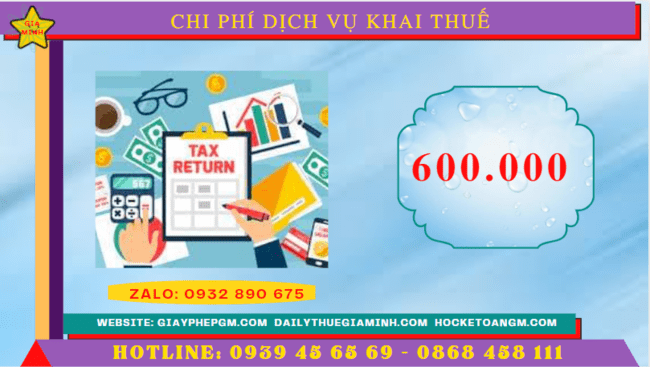 Chi phí kế toán thuế trọn gói giá rẻ tại Hòa Bình