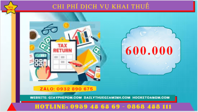 DỊCH VỤ KHAI THUẾ THANH HÓA 5 Chi phí kế toán thuế trọn gói giá rẻ tại Thanh Hóa