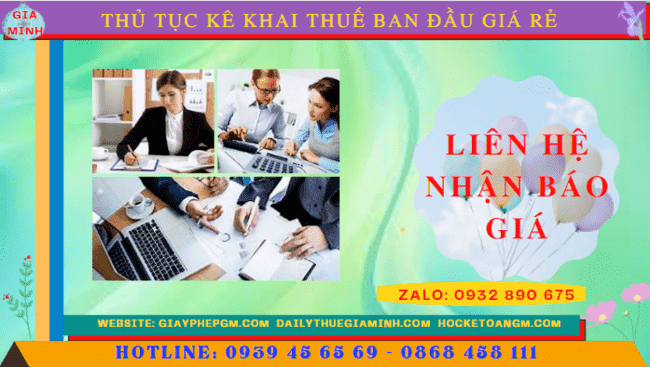 Chi phí khai thuế ban đầu cho doanh nghiệp mới thành lập tại Bắc Kạn