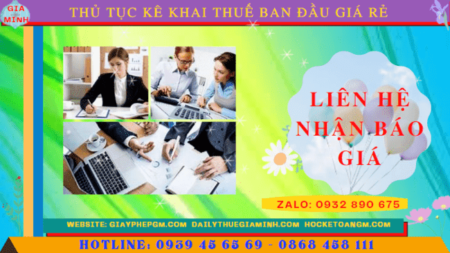 Chi phí khai thuế ban đầu cho doanh nghiệp mới thành lập tại Bình Định
