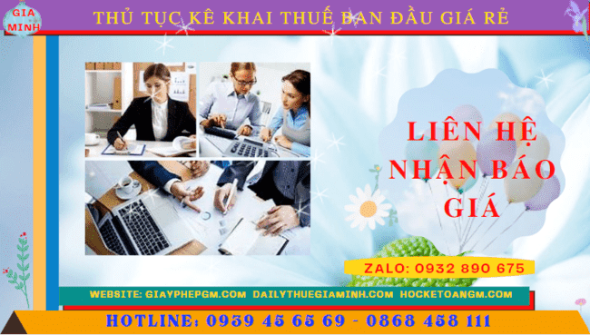 Chi phí khai thuế ban đầu cho doanh nghiệp mới thành lập tại Bình Dương