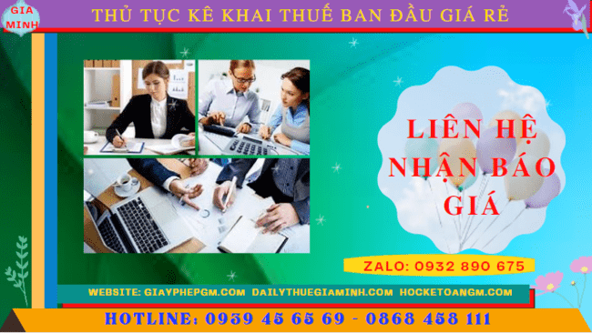 Chi phí khai thuế ban đầu cho doanh nghiệp mới thành lập tại Thái Nguyên