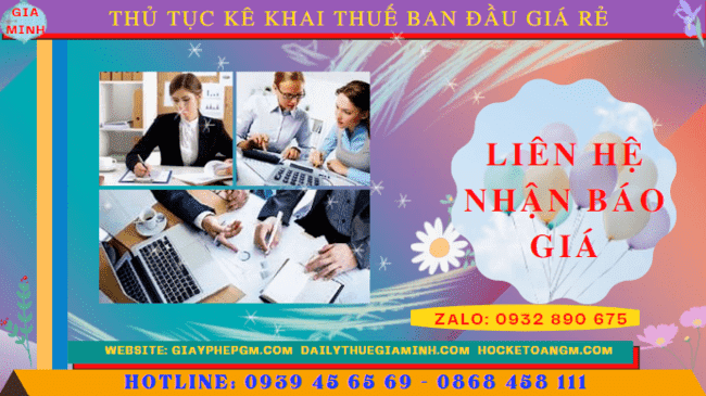 Chi phí khai thuế ban đầu cho doanh nghiệp mới thành lập tại Thành Phố Hồ Chí Minh
