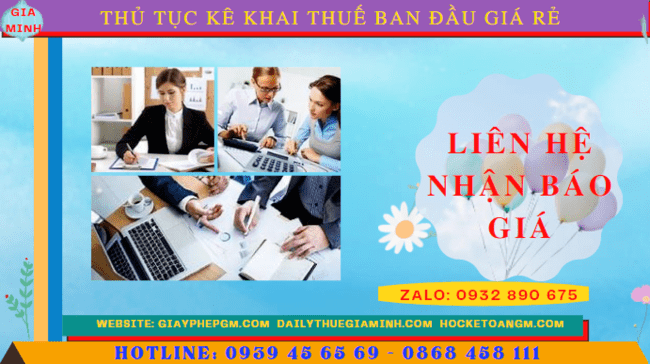Chi phí khai thuế ban đầu cho doanh nghiệp mới thành lập tại TPHCM