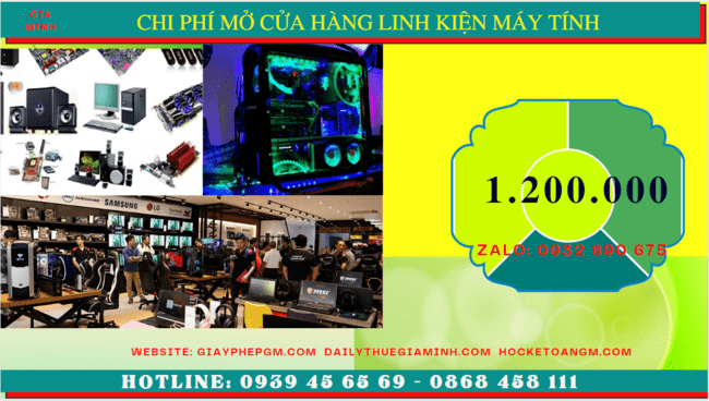 Mở cửa hàng linh kiện máy tính 5 Chi phí mở cửa hàng kinh doanh linh kiện máy tính