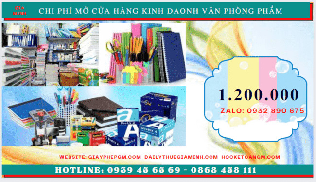 MỞ CỬA HÀNG KINH DOANH VĂN PHÒNG PHẨM TẠI SÓC TRĂNG 5 Chi phí mở cửa hàng kinh doanh văn phòng phẩm tại Sóc Trăng