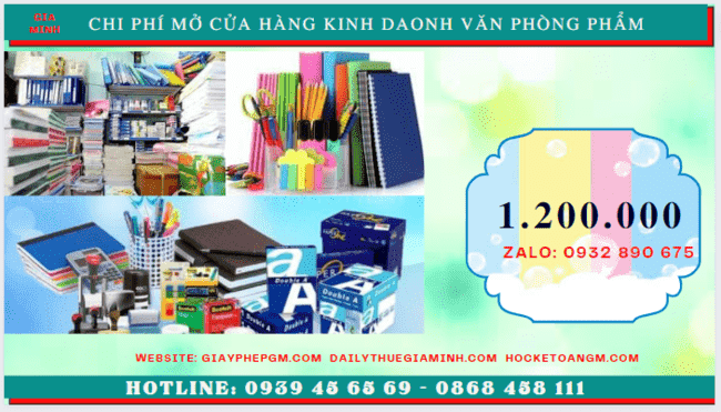 MỞ CỬA HÀNG KINH DOANH VĂN PHÒNG PHẨM TẠI THÀNH PHỐ HẢI PHÒNG 5 Chi phí mở cửa hàng kinh doanh văn phòng phẩm tại Thành Phố Hải Phòng