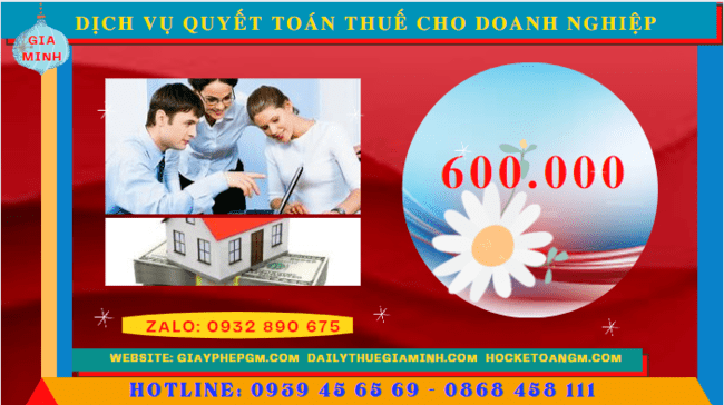 Chi phí quyết toán thuế thu nhập doanh nghiệp  tại Thái Nguyên