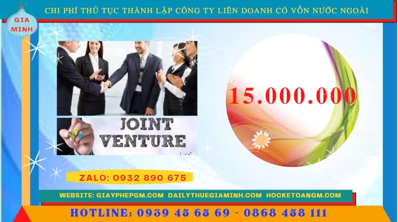 THỦ TỤC THÀNH LẬP CÔNG TY LIÊN DOANH CÓ VỐN NƯỚC NGOÀI TẠI NINH BÌNH 5 Chi phí thành lập công liên doanh có vốn nước ngoài tại Ninh Bình