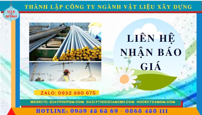 Thành lập công ty ngành vật liệu xây dựng tại Đồng Tháp – Hỗ trợ trọn gói, nhanh chóng 5 Chi phí thành lập công ty ngành vật liệu xây dựng tại Đồng Tháp