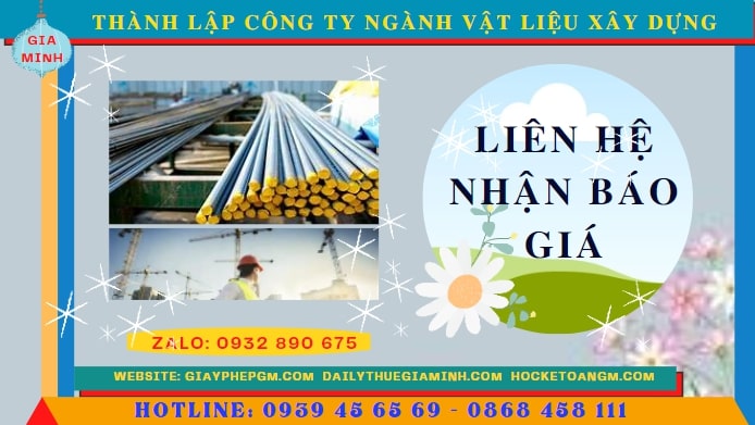 Chi phí thành lập công ty ngành vật liệu xây dựng tại Hà Giang
