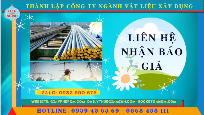 Chi phí thành lập công ty ngành vật liệu xây dựng tại Khánh Hòa