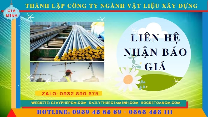 Chi phí thành lập công ty ngành vật liệu xây dựng tại Kon Tum