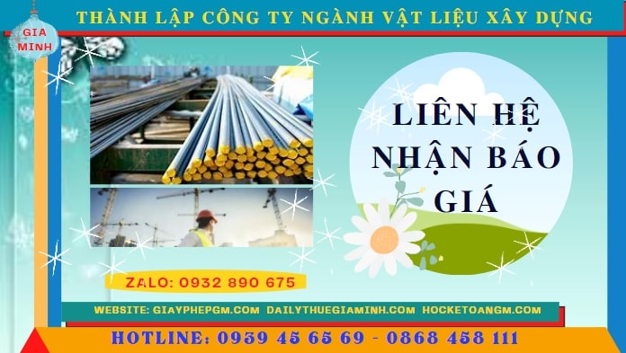 Chi phí thành lập công ty ngành vật liệu xây dựng tại Quảng Ninh