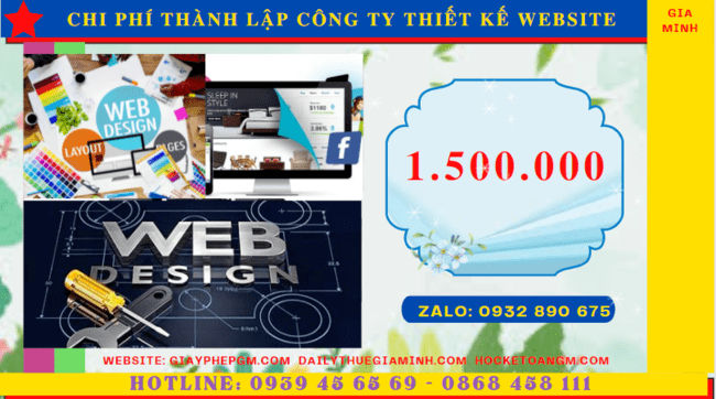 THÀNH LẬP CÔNG TY THIẾT KẾ WEBSITE TẠI BẾN TRE 6 Chi phí thành lập công ty thiết kế website trọn gói tại Bến Tre