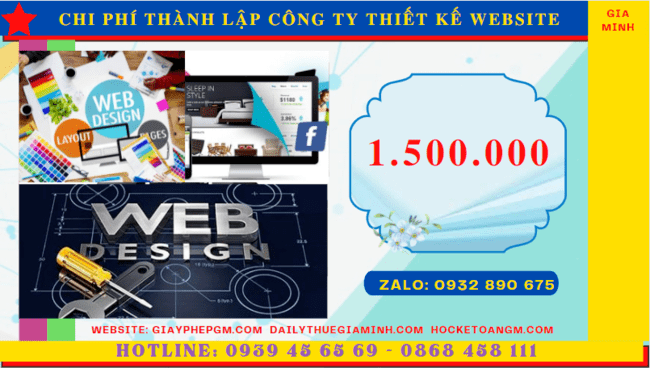 Chi phí thành lập công ty thiết kế website trọn gói tại Bình Định