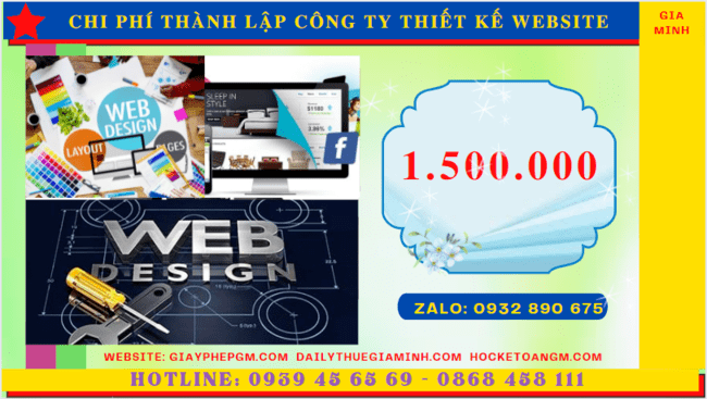 Chi phí thành lập công ty thiết kế website trọn gói tại Cần Thơ