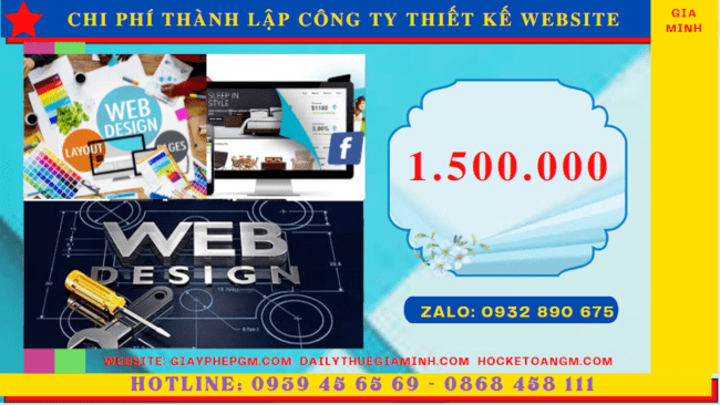 Chi phí thành lập công ty thiết kế website trọn gói tại Đắk Lắk