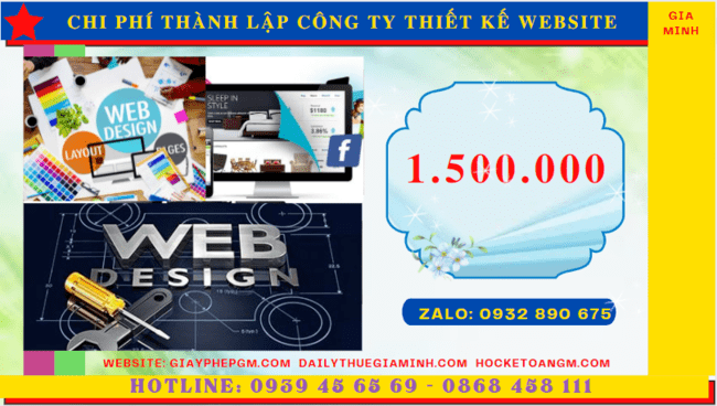 Chi phí thành lập công ty thiết kế website trọn gói tại Khánh Hòa
