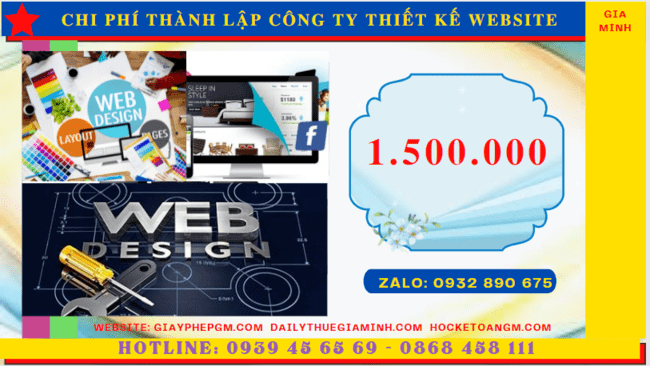 Chi phí thành lập công ty thiết kế website trọn gói tại Lạng Sơn