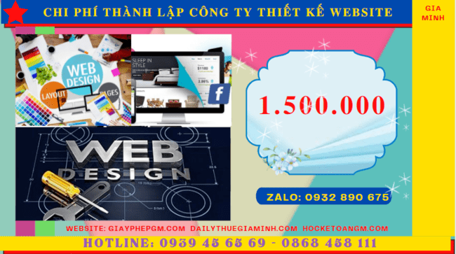 Chi phí thành lập công ty thiết kế website trọn gói tại Quảng Nam