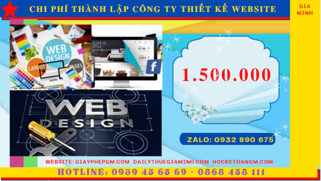 Chi phí thành lập công ty thiết kế website trọn gói tại Sơn La