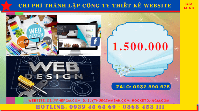 Chi phí thành lập công ty thiết kế website trọn gói tại Tây Ninh