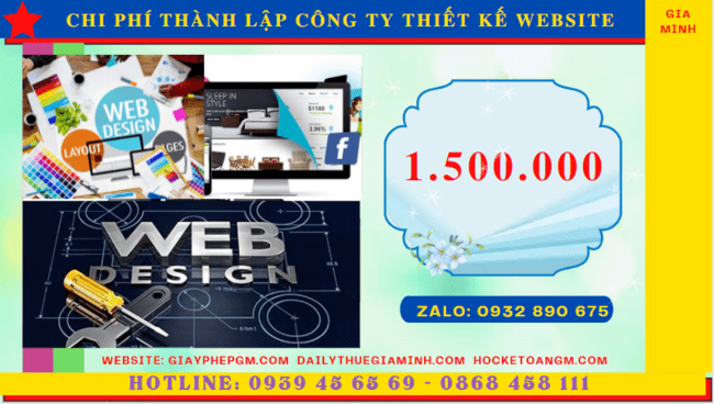 Chi phí thành lập công ty thiết kế website trọn gói tại Thành Phố Hồ Chí Minh