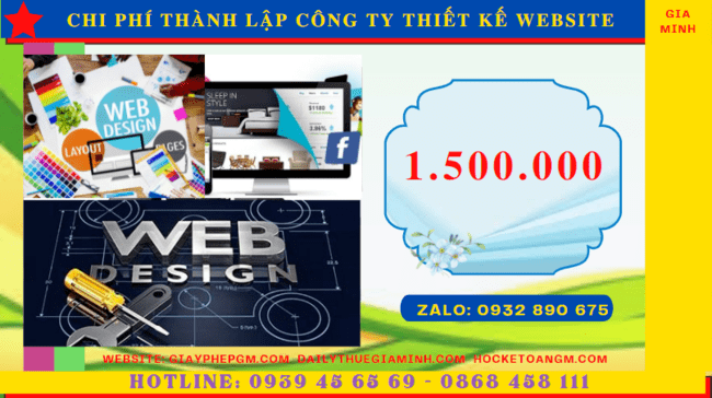 Chi phí thành lập công ty thiết kế website trọn gói tại Thành Phố Huế