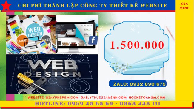 Chi phí thành lập công ty thiết kế website trọn gói tại TP Hải Phòng 