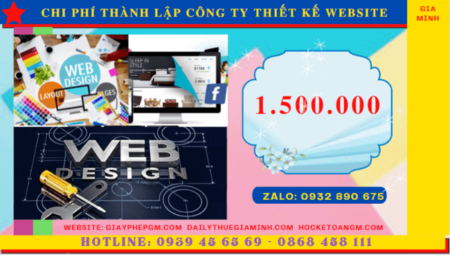 Chi phí thành lập công ty thiết kế website trọn gói tại TP Hồ Chí Minh