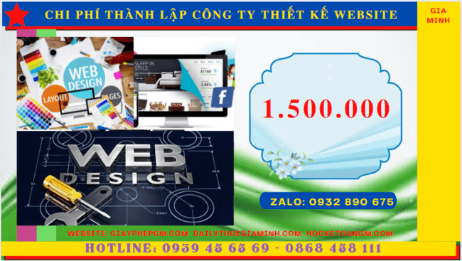 Chi phí thành lập công ty thiết kế website trọn gói tại Vũng Tàu
