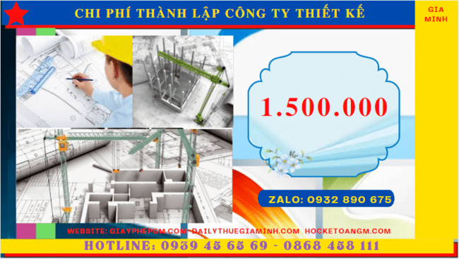 Chi phí thành lập công ty thiết kế xây dựng là bao nhiêu tại Bắc Ninh 