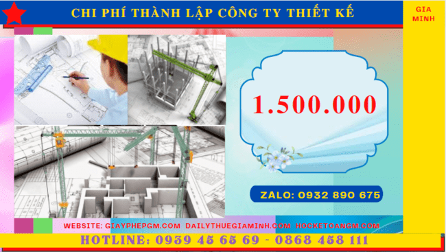Chi phí thành lập công ty thiết kế xây dựng là bao nhiêu tại Bình Phước