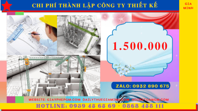 Chi phí thành lập công ty thiết kế xây dựng là bao nhiêu tại Đà Nẵng