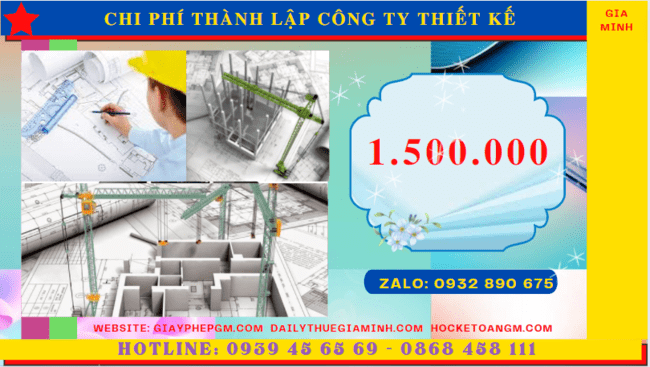 Chi phí thành lập công ty thiết kế xây dựng là bao nhiêu tại Đắk Lắk