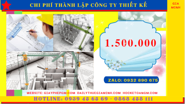 Chi phí thành lập công ty thiết kế xây dựng là bao nhiêu tại Đắk Nông