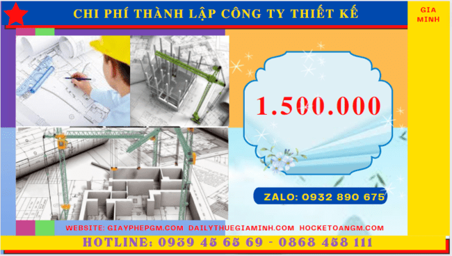 Chi phí thành lập công ty thiết kế xây dựng là bao nhiêu tại Hải Dương