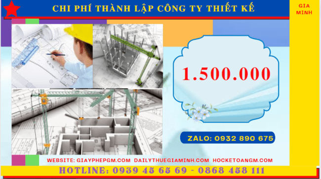 Chi phí thành lập công ty thiết kế xây dựng là bao nhiêu tại Lai Châu