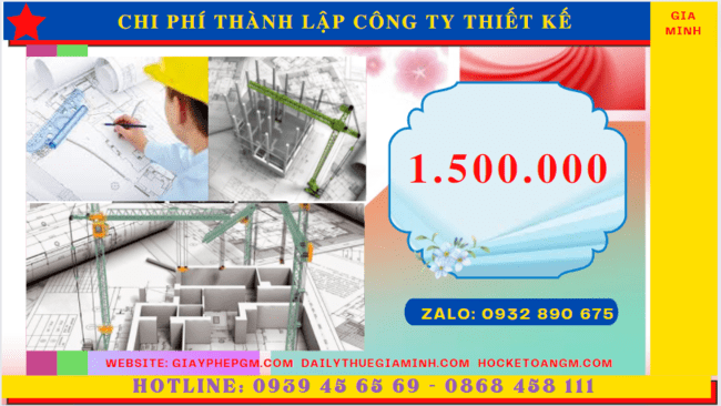 Chi phí thành lập công ty thiết kế xây dựng là bao nhiêu tại Lâm Đồng