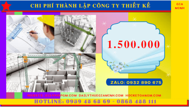 Chi phí thành lập công ty thiết kế xây dựng là bao nhiêu tại Nam Định