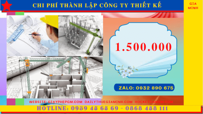 Chi phí thành lập công ty thiết kế xây dựng là bao nhiêu tại Quảng Ngãi