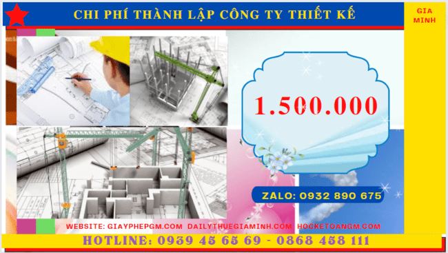 Chi phí thành lập công ty thiết kế xây dựng là bao nhiêu tại Sơn La
