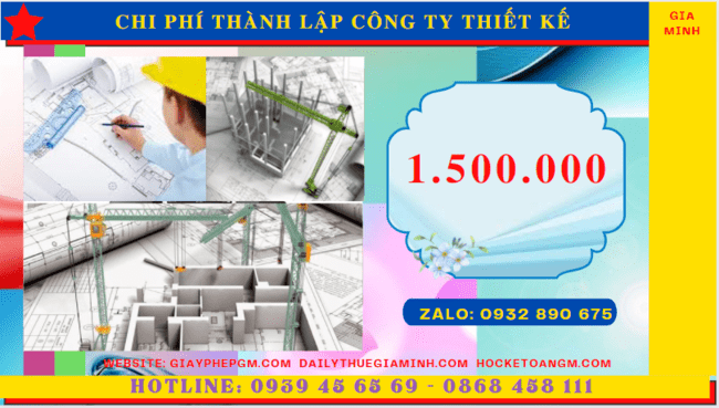 Chi phí thành lập công ty thiết kế xây dựng là bao nhiêu tại Thành Phố Hải Phòng